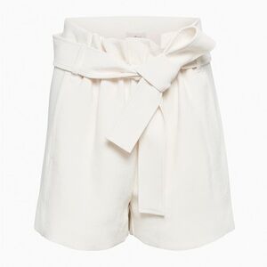 Aritzia Wilfred Paperbag Shorts Light Birch BNWT